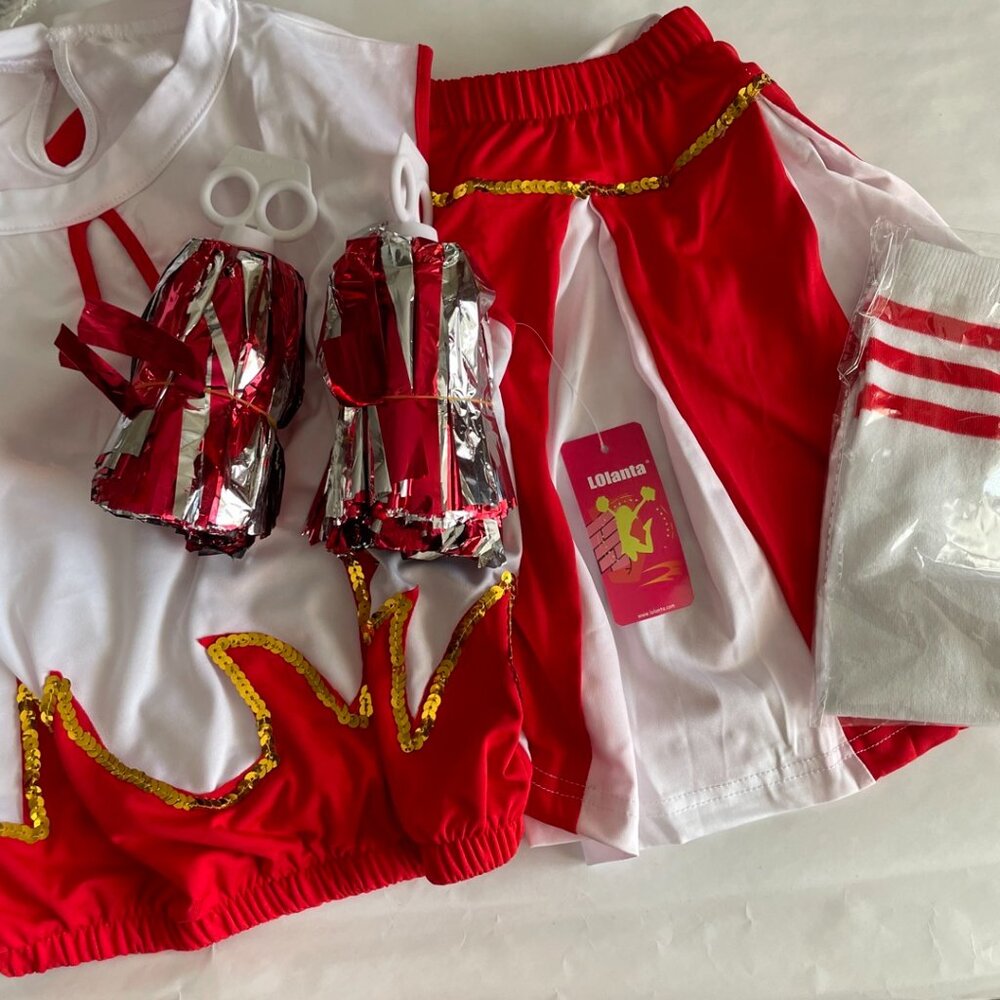 Girls Cheerleader Costume Set